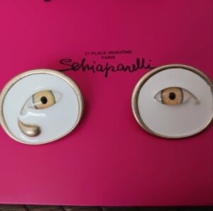 Schiaparelli Eye Statement  Earrings Made In FRANCE No Box Included